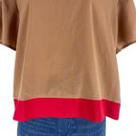 W118 By Walter Baker Walter Baker Leilani Short Sleeve Boxy Top Camel Red Size S Photo 4