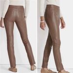 NWT J. Jill Vegan Leather Slim Pants in Hickory Brown Women’s Size Medium NEW Photo 1
