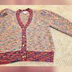 Design History Women's Multicolor Button Down Cardigan Sweater Size XL Photo 0