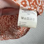 Anthropologie Pilcro Orange White Sydney Floral Bat Sleeve Top Photo 5