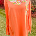 Bob Mackie Vtg Tunic Knit Sweater Top Beaded Women Plus Size Art To Wear Photo 0