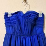DO+BE Royal Blue Strapless Full Dress Photo 2