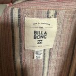 Billabong  striped button down boho flowy raw hem blouse Photo 2