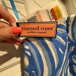 Vineyard Vines Nautilus Shell Print Cornflower Blue Strapless Dress size 2 NWT Photo 3