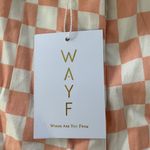 WAYF Where are you from Checkered peach short with love Photo 8