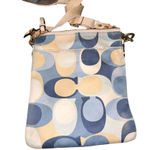 Coach Crossbody Purse No. L0767-41226 Cream Blue Tan Pattern Vintage Y2K Photo 0