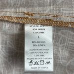 NWT Sadie & Sage Woman’s Tropical Abstract Rayon / Linen Blend Vacation Shorts Brown Size L Photo 5