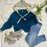 Free People FP Tierra Cable Knit Hoodie Photo 3