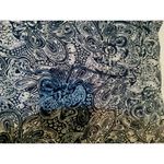 Anne Klein Cropped Pants Blue White Paisley Coastal Nautical Beach Size 16 Photo 5
