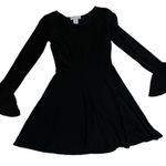 Black Bell Sleeve Twirl Dress size Small Photo 0