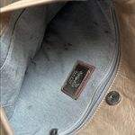 Roots  Canada Emma Bag Leather Foldover Crossbody Colorblock Brown and Taupe Photo 3