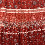 Cato  Tiered Maxi Skirt‎ Paisley Floral Boho Festival Stretch Women's Medium Photo 3