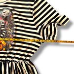 Beetlejuice W/ Pin Black & White Graphic Short Sleeve Shirt Dress 1XL Whimsygoth Size 1X Photo 8
