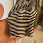 Loft Ann Taylor Black and White Striped Hooded Sweater Cardigan Jacket, Small Photo 2