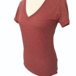 Xxi Rusty Red Short Sleeve V-Neck Tee Medium Photo 1