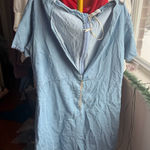 ZARA Woman Blue Denim Top Photo 0