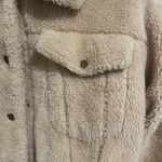 Free People Heavy Teddy Bear Tan Swing Jacket Coat Size M Photo 3