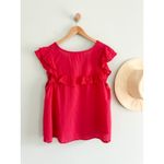 Emerson Fry | India Collection | Antoinette Top | Red Swiss Dots | Sz M Size M Photo 10