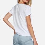 Lauren Moshi Edda X Leopard Tongue Graphic Tee T-Shirt White Cotton Photo 2