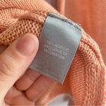 Marled Orange and White Crew‎ Neck Sweater size medium Photo 4