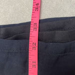 Mara Hoffman  Navy Blue Pink Trim Mini Dress Silk Blend Sleeveless Side Zip Photo 12