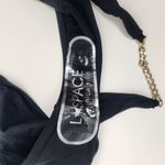 l*space L* Van Damme Bikini Bottom Bitsy in Black Size Large Gold Chain NWOT Photo 5