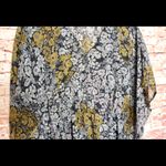 Azur | black cream floral swim cover up/kaftan Size 1X Photo 5