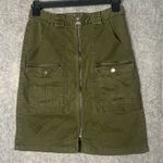 Label of Graded Goods L.O.G.G. (Label‎ of Graded Goods) Woman Size 6 army green utility mini skirt Photo 0
