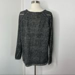 Maddison Soft Acrylic Loose Knit Sweater Top size L Gray Size L Photo 6