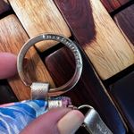 Lilly Pulitzer  ID Case Coin Purse‎ Keychain Wallet Blue Pink Gold Fabric Photo 3