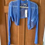 Urban Outfitters  Size Extra Small XS Women Teen Blue Sheer Women's Crop Sweater Photo 0
