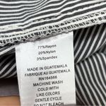 Bella Rose Women's Black and White Striped Shorts stretchy size 8 Gray Photo 5