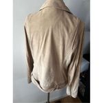 UGG  leather jacket moto style tan color size large Photo 1