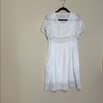 Zadig & Voltaire  Roll Cotton White Lace Mini Dress with Pockets Size Small‎ Photo 4