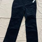 Talbots Black Simply Flattering 5-Pocket Corduroy Pants Size 14P NWT Photo 0