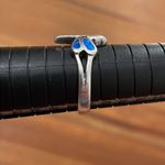 Source Unknown Sterling Silver Dragonfly Blue Inlaid Opal Ring Womens Size 9.75 Photo 7