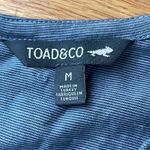 Toad & Co  Laurel Short Sleeve Dress Medium Blue NEW Flower Floral Outdoor Casual Photo 5