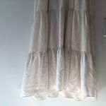 Amanda Uprichard  Saffron Midi Crepe Shift Dress in Ivory Off-white Size XL Photo 15
