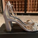 Badgley Mischka Light Blue w/ Silver Heels and Rhinestone Embellishments Bridal Photo 1