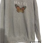 Gildan Hazel Boutique grey butterfly sweatshirt XL Photo 1
