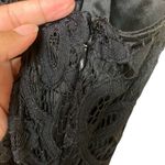 EXPRESS 506. crochet black knee length high neck dress sz 4 Photo 4