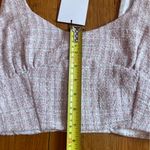 ZARA NWT  Tweed Pink Crop Top Photo 9