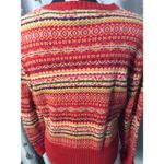 VTG Y2K Grandma Fair Isle Nordic Sweater Large L Tiana International Red Photo 2