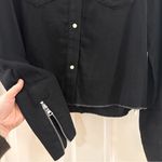 NWT RTA Road To Awe Ashley Western Shirt Pearl Snap Collared Black sz Small Photo 4