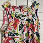 JBS Floral Sleeveless Dress Colorful Print Casual Summer Sun Dress Size XL Photo 6