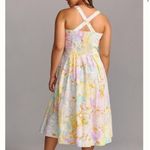 Anthropologie  Maeve Sweetheart Corset A-Line Floral Dress Sleeveless Size LP NEW Photo 4