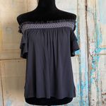 American Eagle Short Sleeve Off the Shoulder Small Photo 1