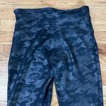 Spanx Faux Leather Glossy Camo Matte Black shaping slimming Leggings Sz L Photo 12