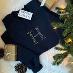 NWT Royal Coven H Embroidered Sweatshirt Blue Photo 1