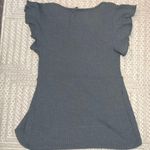 SheIn green/grey waffle top Photo 1